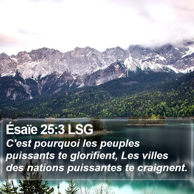 Ésaïe 25:3 LSG Bible Verse Image