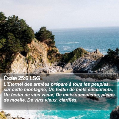 Ésaïe 25:6 LSG Bible Verse Image