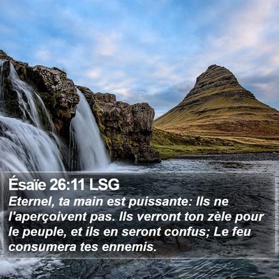 Ésaïe 26:11 LSG Bible Verse Image