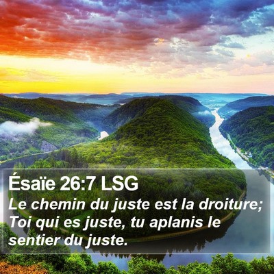 Ésaïe 26:7 LSG Bible Verse Image