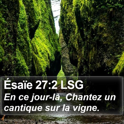 Ésaïe 27:2 LSG Bible Verse Image