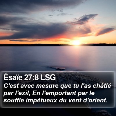 Ésaïe 27:8 LSG Bible Verse Image