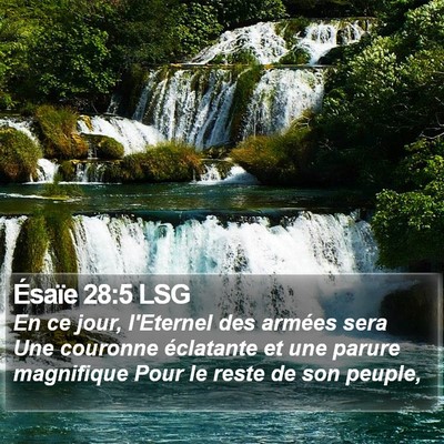 Ésaïe 28:5 LSG Bible Verse Image