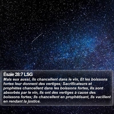 Ésaïe 28:7 LSG Bible Verse Image