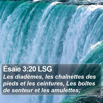 Ésaïe 3:20 LSG Bible Verse Image