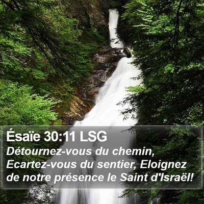 Ésaïe 30:11 LSG Bible Verse Image
