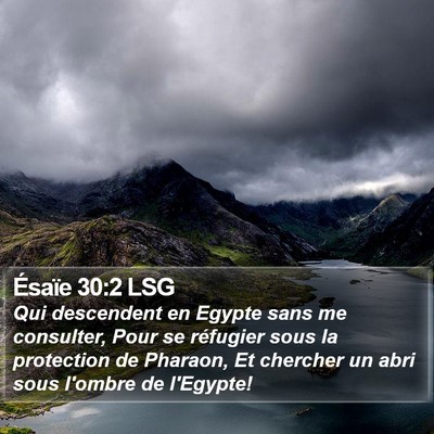 Ésaïe 30:2 LSG Bible Verse Image