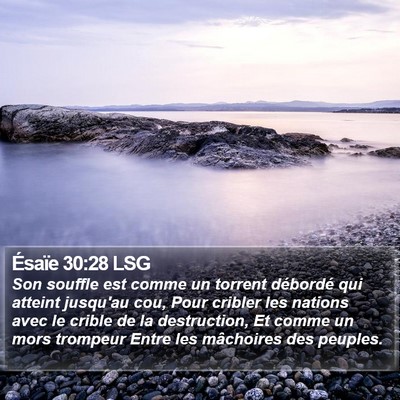 Ésaïe 30:28 LSG Bible Verse Image
