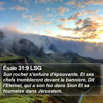 Ésaïe 31:9 LSG Bible Verse Image