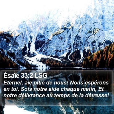 Ésaïe 33:2 LSG Bible Verse Image