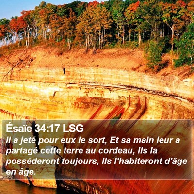 Ésaïe 34:17 LSG Bible Verse Image