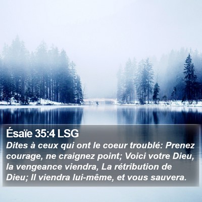 Ésaïe 35:4 LSG Bible Verse Image