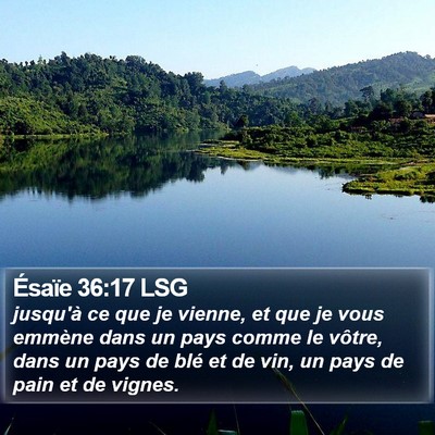 Ésaïe 36:17 LSG Bible Verse Image