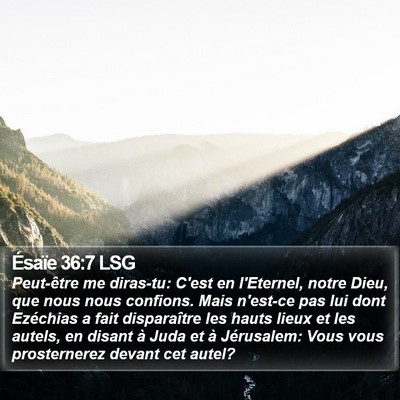 Ésaïe 36:7 LSG Bible Verse Image
