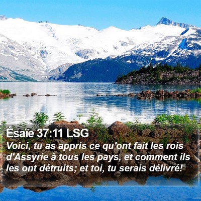 Ésaïe 37:11 LSG Bible Verse Image