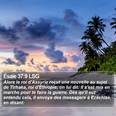 Ésaïe 37:9 LSG Bible Verse Image