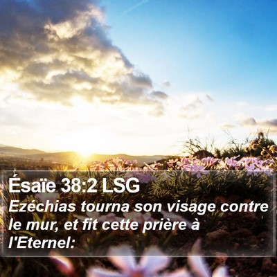 Ésaïe 38:2 LSG Bible Verse Image
