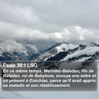 Ésaïe 39:1 LSG Bible Verse Image