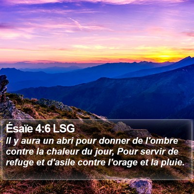 Ésaïe 4:6 LSG Bible Verse Image