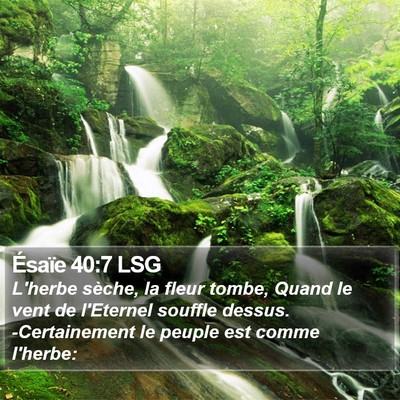 Ésaïe 40:7 LSG Bible Verse Image