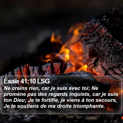 Ésaïe 41:10 LSG Bible Verse Image