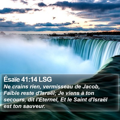 Ésaïe 41:14 LSG Bible Verse Image