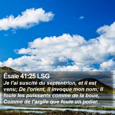 Ésaïe 41:25 LSG Bible Verse Image