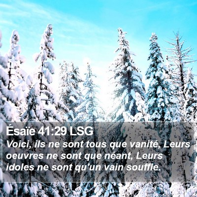 Ésaïe 41:29 LSG Bible Verse Image