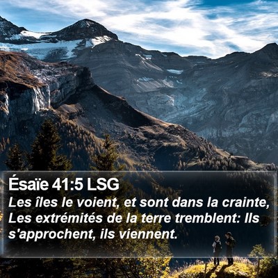 Ésaïe 41:5 LSG Bible Verse Image