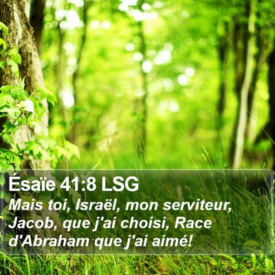 Ésaïe 41:8 LSG Bible Verse Image