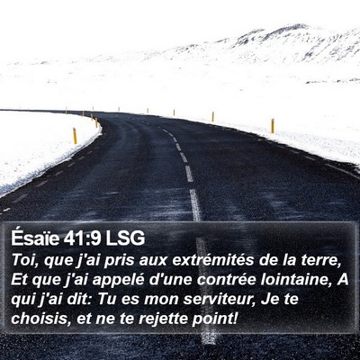 Ésaïe 41:9 LSG Bible Verse Image
