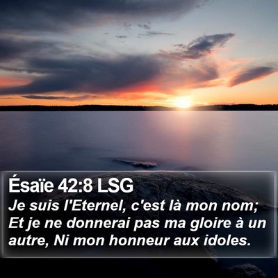 Ésaïe 42:8 LSG Bible Verse Image