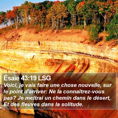 Ésaïe 43:19 LSG Bible Verse Image