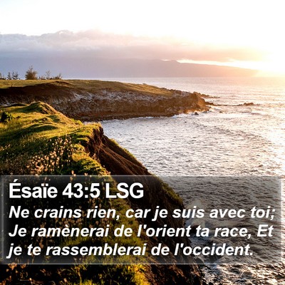 Ésaïe 43:5 LSG Bible Verse Image
