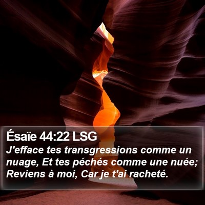 Ésaïe 44:22 LSG Bible Verse Image