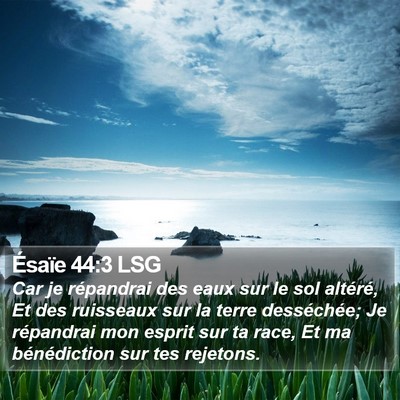 Ésaïe 44:3 LSG Bible Verse Image