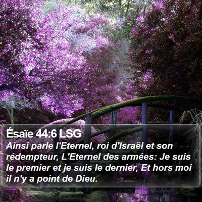 Ésaïe 44:6 LSG Bible Verse Image