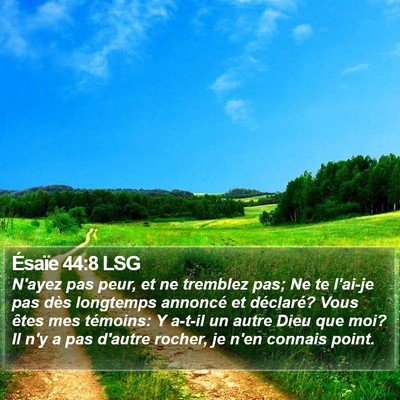 Ésaïe 44:8 LSG Bible Verse Image
