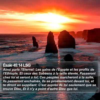 Ésaïe 45:14 LSG Bible Verse Image