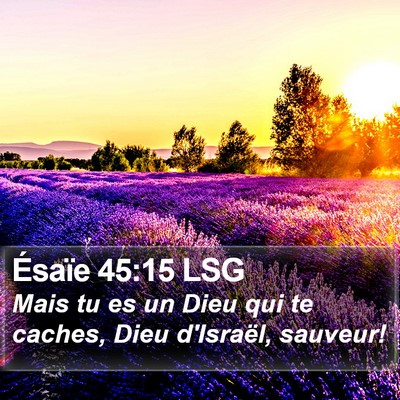 Ésaïe 45:15 LSG Bible Verse Image