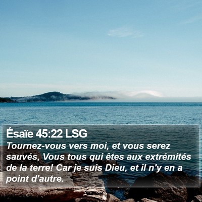 Ésaïe 45:22 LSG Bible Verse Image