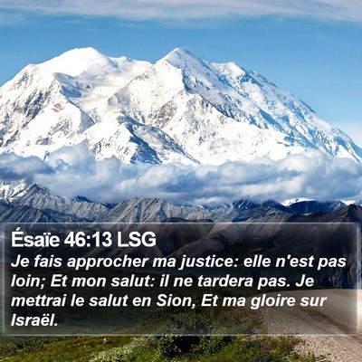 Ésaïe 46:13 LSG Bible Verse Image