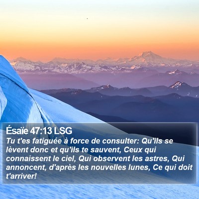 Ésaïe 47:13 LSG Bible Verse Image