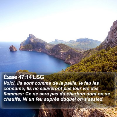 Ésaïe 47:14 LSG Bible Verse Image