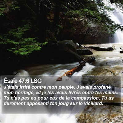 Ésaïe 47:6 LSG Bible Verse Image