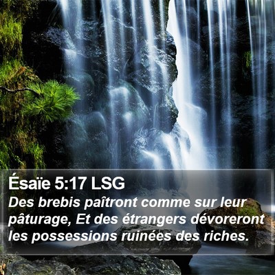 Ésaïe 5:17 LSG Bible Verse Image