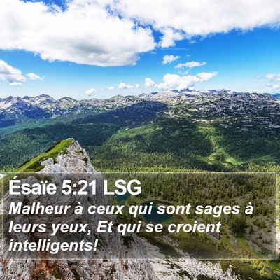 Ésaïe 5:21 LSG Bible Verse Image