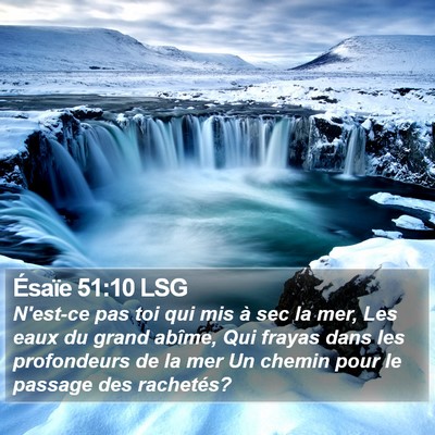 Ésaïe 51:10 LSG Bible Verse Image