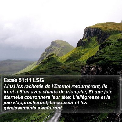 Ésaïe 51:11 LSG Bible Verse Image