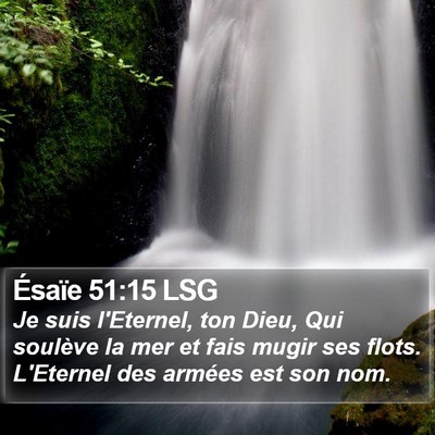 Ésaïe 51:15 LSG Bible Verse Image